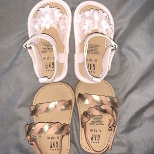 Baby braided sandal and floral sandal